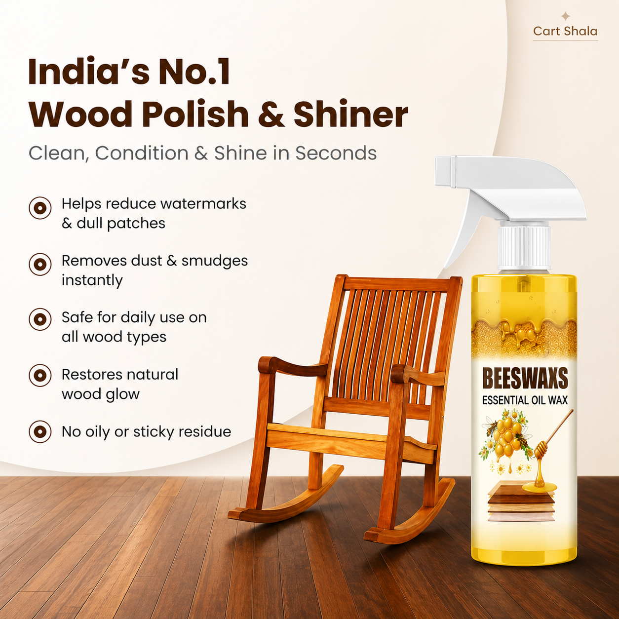 Beeswax Essential Oil Wood Polish
