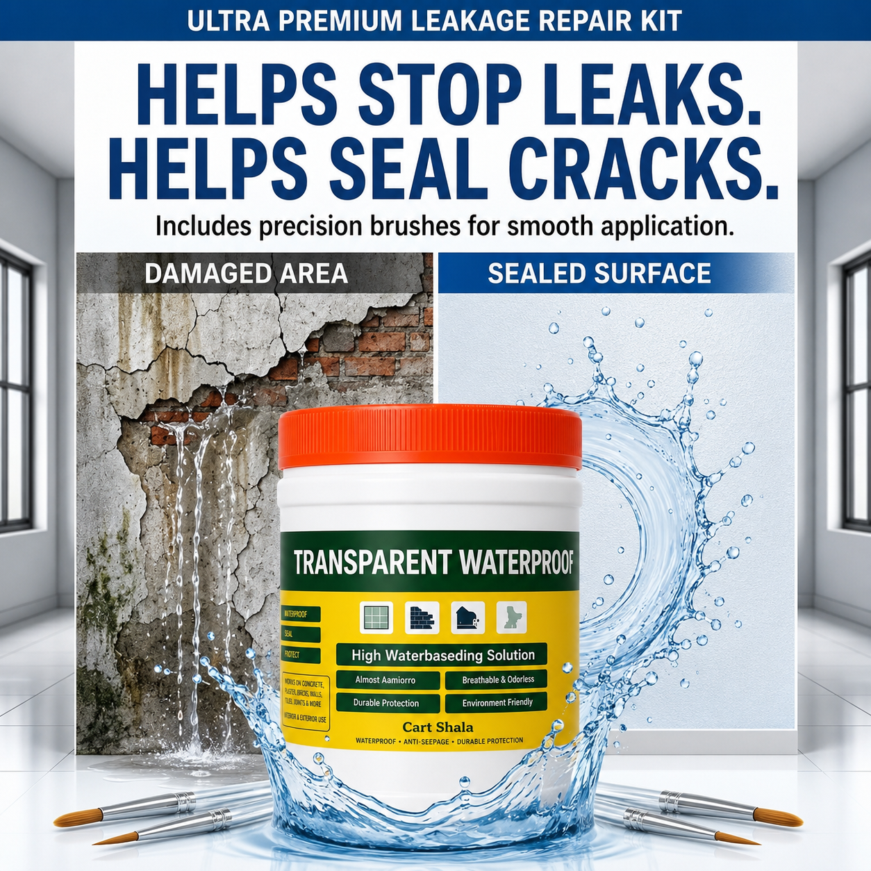 Transparent Waterproof Sealant (Pack Of 2)