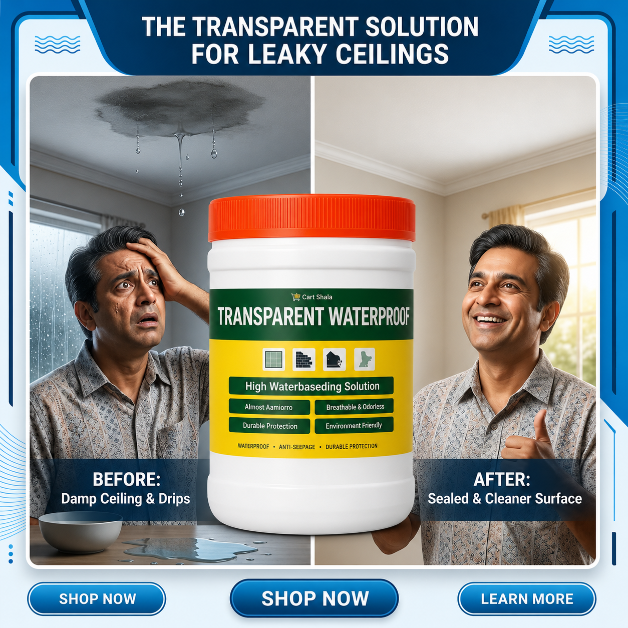 Transparent Waterproof Sealant (Pack Of 2)