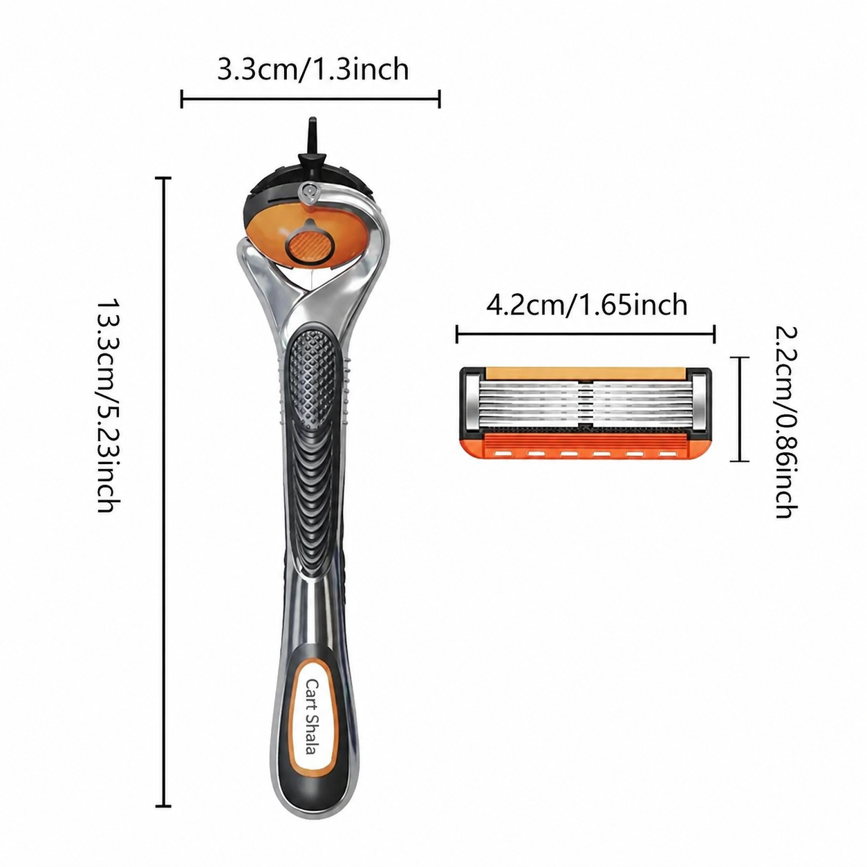 Cart shala Smart Shave Pro Kit Free Handle Included With 24 High Performance Razor Refills
