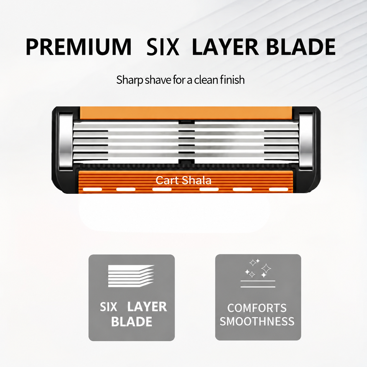 Cart shala Smart Shave Pro Kit Free Handle Included With 24 High Performance Razor Refills