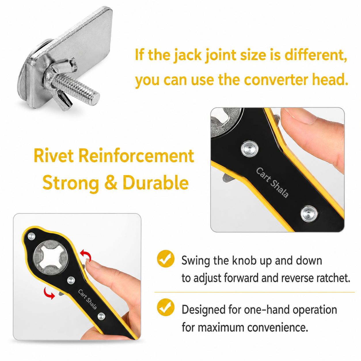 Universal Car Jack Ratchet Wrench – Cart Shala