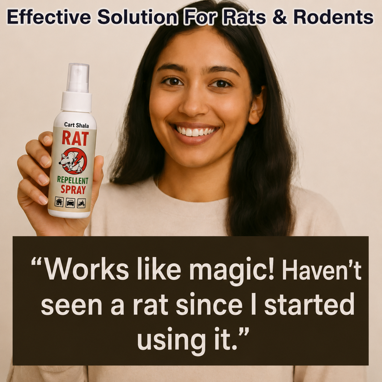 Cart Shala Rat Repellent Spray 50ML Buy 1 Get 2 Free