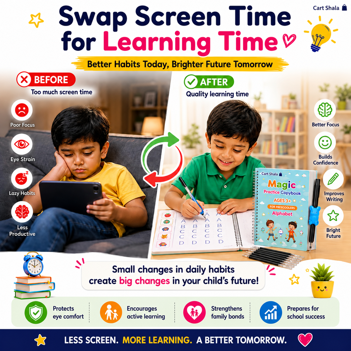 Magic Grooved Writing Practice Workbook Set