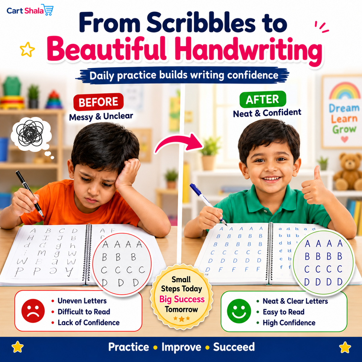 Magic Grooved Writing Practice Workbook Set