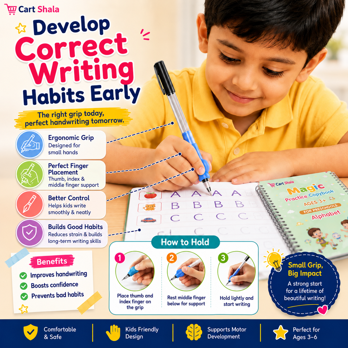 Magic Grooved Writing Practice Workbook Set